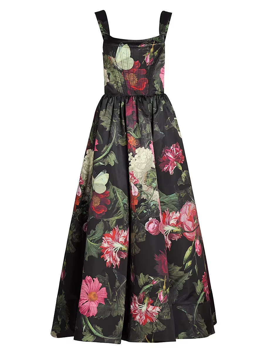 Women's Guinevere Floral Bustier Gown - Be Still - Size 0 | Saks Fifth Avenue