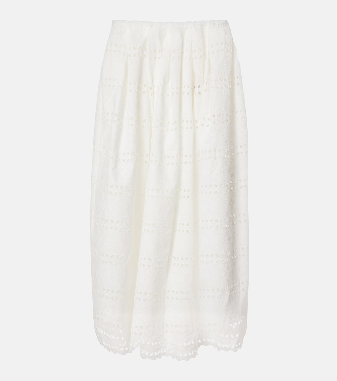 Abajo broderie anglaise midi skirt | Mytheresa (US/CA)