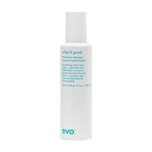 EVO Whip It Good Moisture Mousse - Hair Styling Mousse - Lightweight, Light Hold, Adds Moisture, Softens, Improves Manageability & Adds Shine - 200ml / 6.7fl.oz. | Amazon (US)