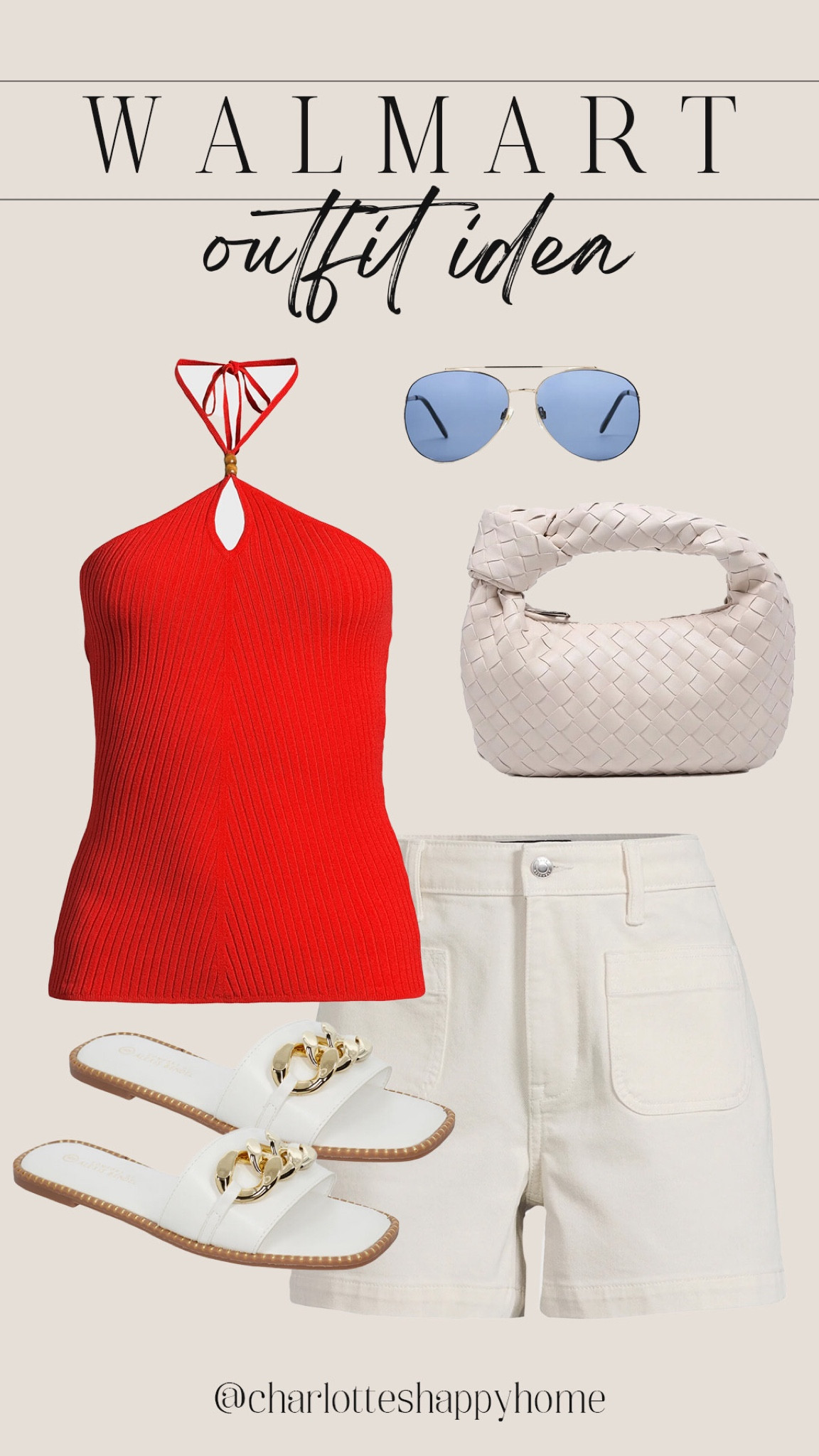 Walmart outfit idea perfect for the 4th of July!

#walmartfashion

Walmart finds. Walmart fashion. Walmart summer outfit idea. Walmart 4th of July outfit idea. Red white and blue outfit idea. Walmart white shorts. Walmart red halter tank top. Walmart white woven handbag. Walmart blue aviator sunglasses. Walmart white slide sandals  

#LTKSeasonal #LTKFindsUnder100 #LTKStyleTip