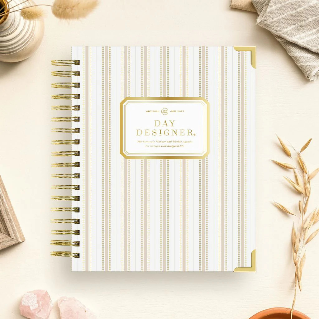 2026-27 Weekly Planner: Ticking Stripe | Day Designer