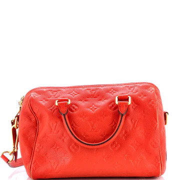 Speedy Bandouliere Bag Monogram Empreinte Leather 25 | Rebag