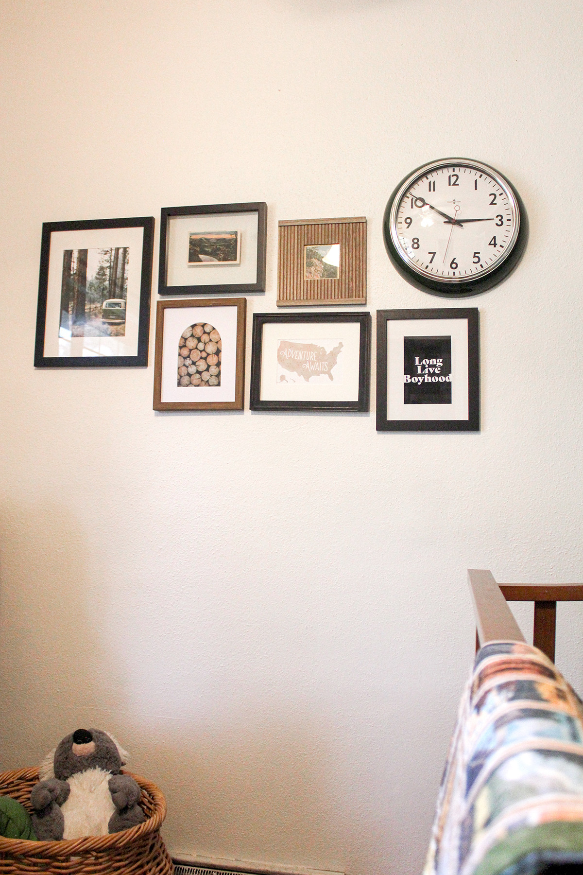 Making a gallery wall is probably one of my favorite things, especially when you’re going for the organic mismatched kind of vibe where you can just have fun and don’t need to perfectly measure or line up your nail holes. When I was designing the nursery for Baby #2, I wanted this outdoors-themed nursery gallery wall to feel cohesive but not too matchy-matchy, so I picked a few primary colors then tried to alternate images and artwork, those with words and those without, sizes and frame colors to create that feel.

 

 #LTKHome #LTKBaby
