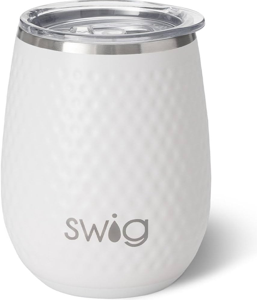 Swig 14oz Wine Tumbler | Insulated Wine Tumbler with Lid, Dishwasher Safe, Stainless Steel Wine T... | Amazon (US)