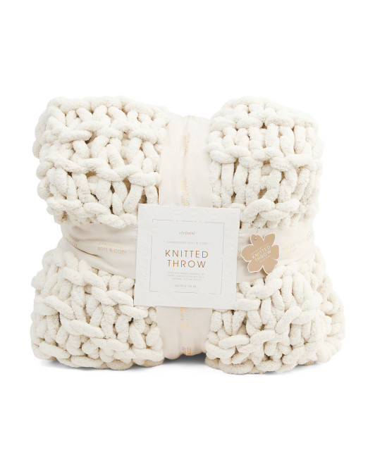 Super Chunky Knit Throw | TJ Maxx