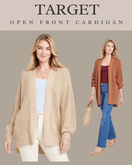 New Open front cardigan at Target

Lots of color choices!!

New arrivals, fall outfit, cardigan 

#LTKunder50 #LTKworkwear #LTKunder100