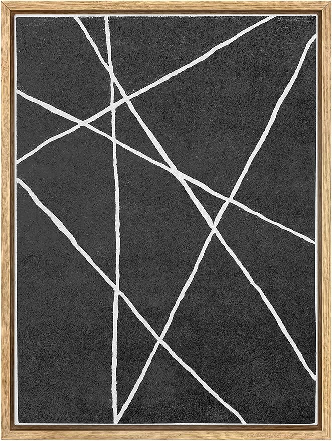 SIGNWIN Framed Canvas Print Wall Art Line Star Insignia Abstract Patterns Illustrations Modern Ar... | Amazon (US)