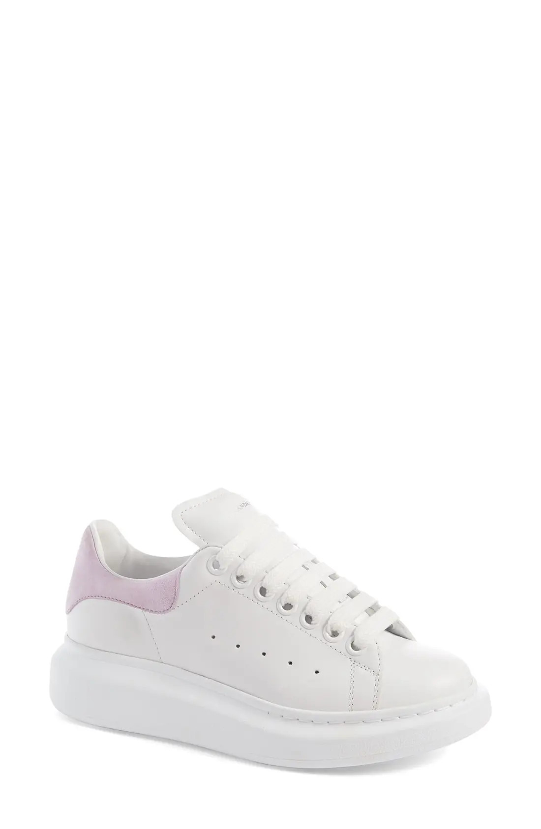 Alexander McQueen Sneaker in White/Lilac at Nordstrom, Size 6Us | Nordstrom