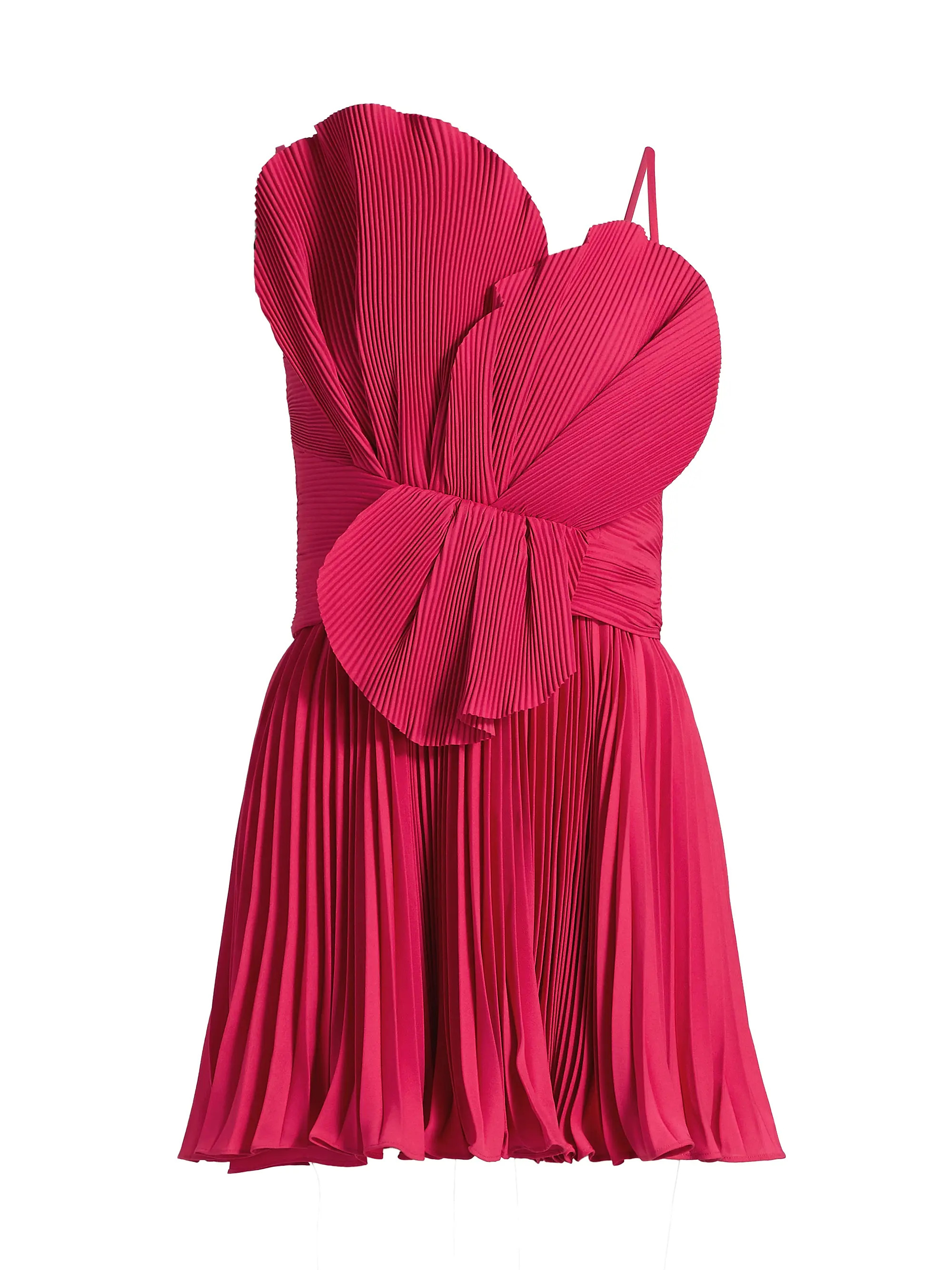 Newtie Plissé Petal Minidress | Saks Fifth Avenue