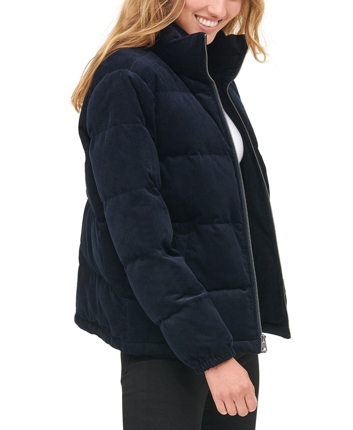 Levi's Women's Corduroy Puffer Jacket & Reviews - Jackets & Vests - Juniors - Macy's | Macys (US)