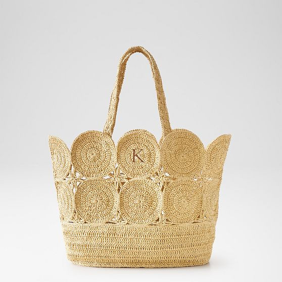 Soleil Handwoven Raffia Tote | Mark and Graham
