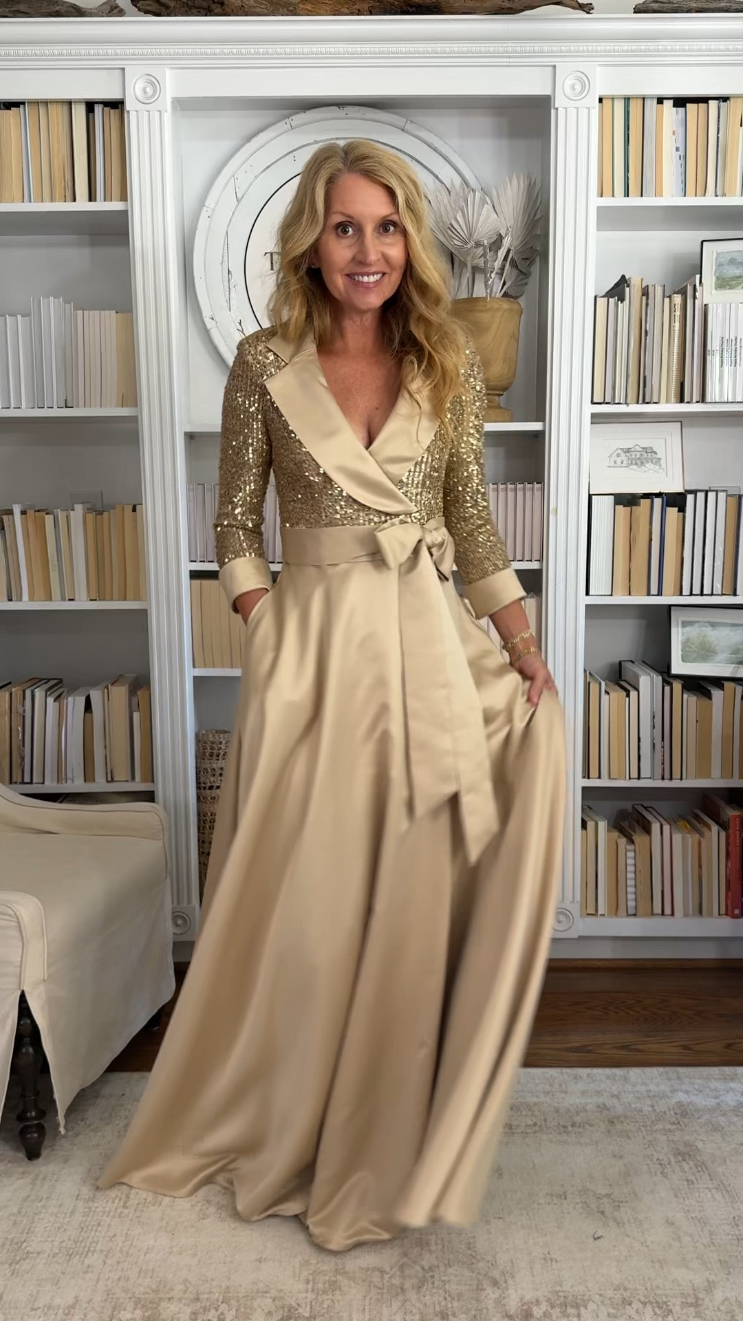 If you want a little coverage without sacrificing style 🤍
Long sleeves, flattering and still modern and elevated

Dress name
“Megan" Tuxedo Sequin & Lamour Satin Ballgown

formal dresses, wedding guest dresses, mother of the bride dresses, mother of the groom dresses, elegant formal wear, dresses with sleeves, modest formal dresses, classy wedding guest outfit, black tie wedding attire, midi formal dresses, flattering formal dresses, modern formal dresses, formal dresses for women over 40, formal dresses for women over 50, sophisticated dresses, evening dresses, cocktail dresses, spring wedding guest dress, summer wedding guest dress, formal fashion, timeless style, elevated dresses, neutral formal wear, chic occasion dresses, MOB dress inspiration, MOG dress inspiration, wedding season style, feminine formal wear, polished style, dressy outfit ideas, elegant midi dresses
#FormalDress #WeddingGuestDress #MotherOfTheBride #MotherOfTheGroom #MOBDress #MOGDress #WeddingGuestStyle #ElegantStyle #FormalWear #OccasionDress #ClassyStyle #TimelessFashion #Over40Style 
#Over50Style #MidiDress #WeddingSeason