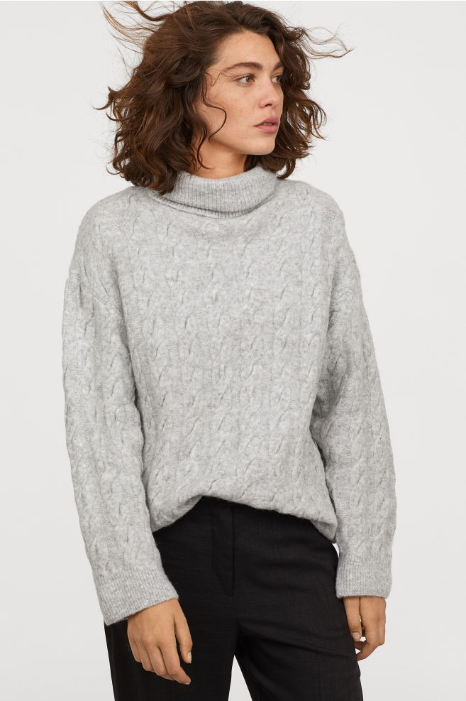 Cable-knit Turtleneck Sweater | H&M (US + CA)