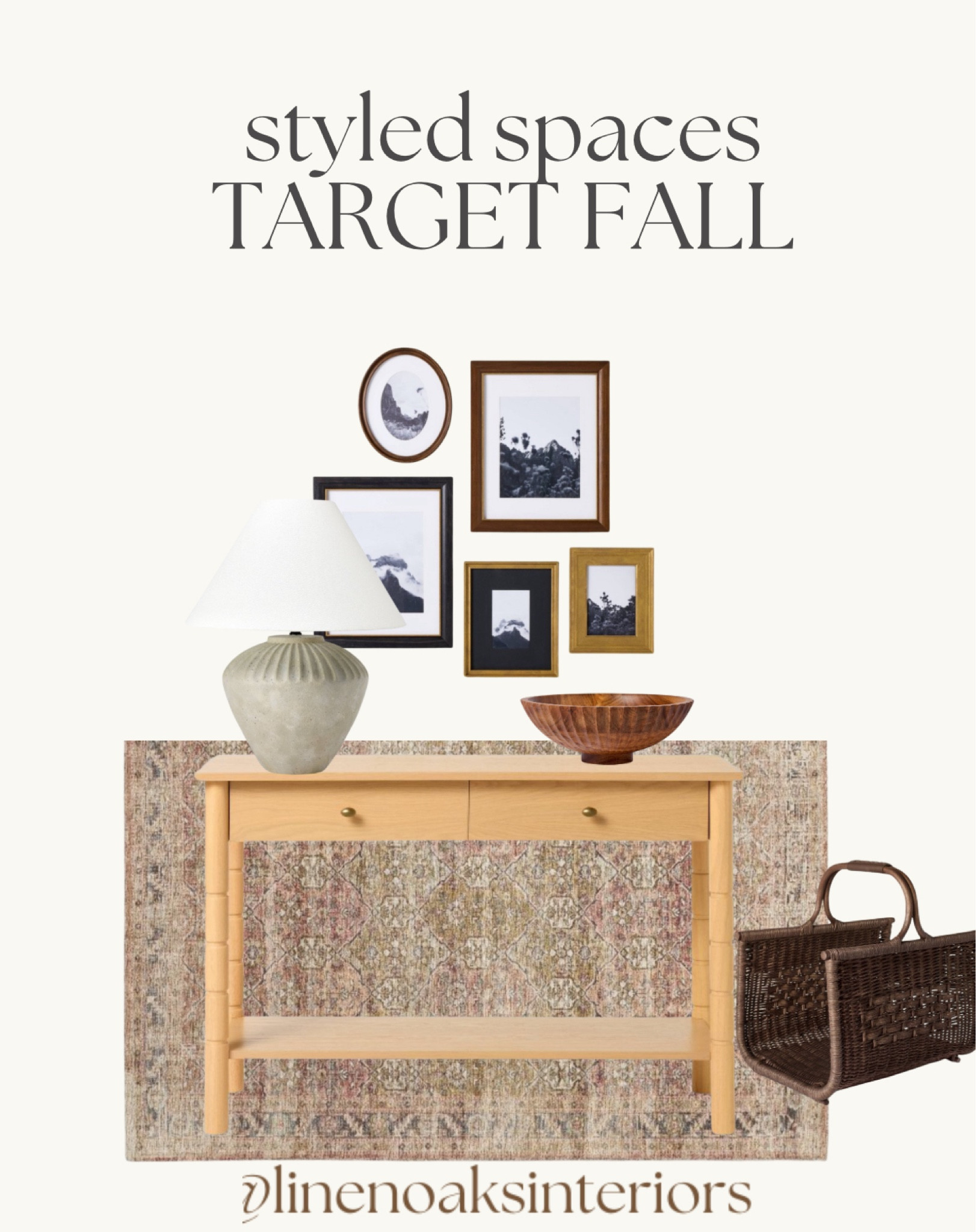 Target entryway styling! 
Collage frames - lamp- decor bowl-
Magazine holder- console table
Entryway Inspo 
Entryway styling
Rug 

#LTKSeasonal #LTKHome #LTKStyleTip