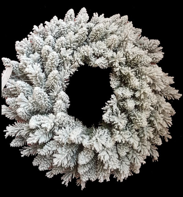 24" Prince Flock® Wreath Unlit | King of Christmas