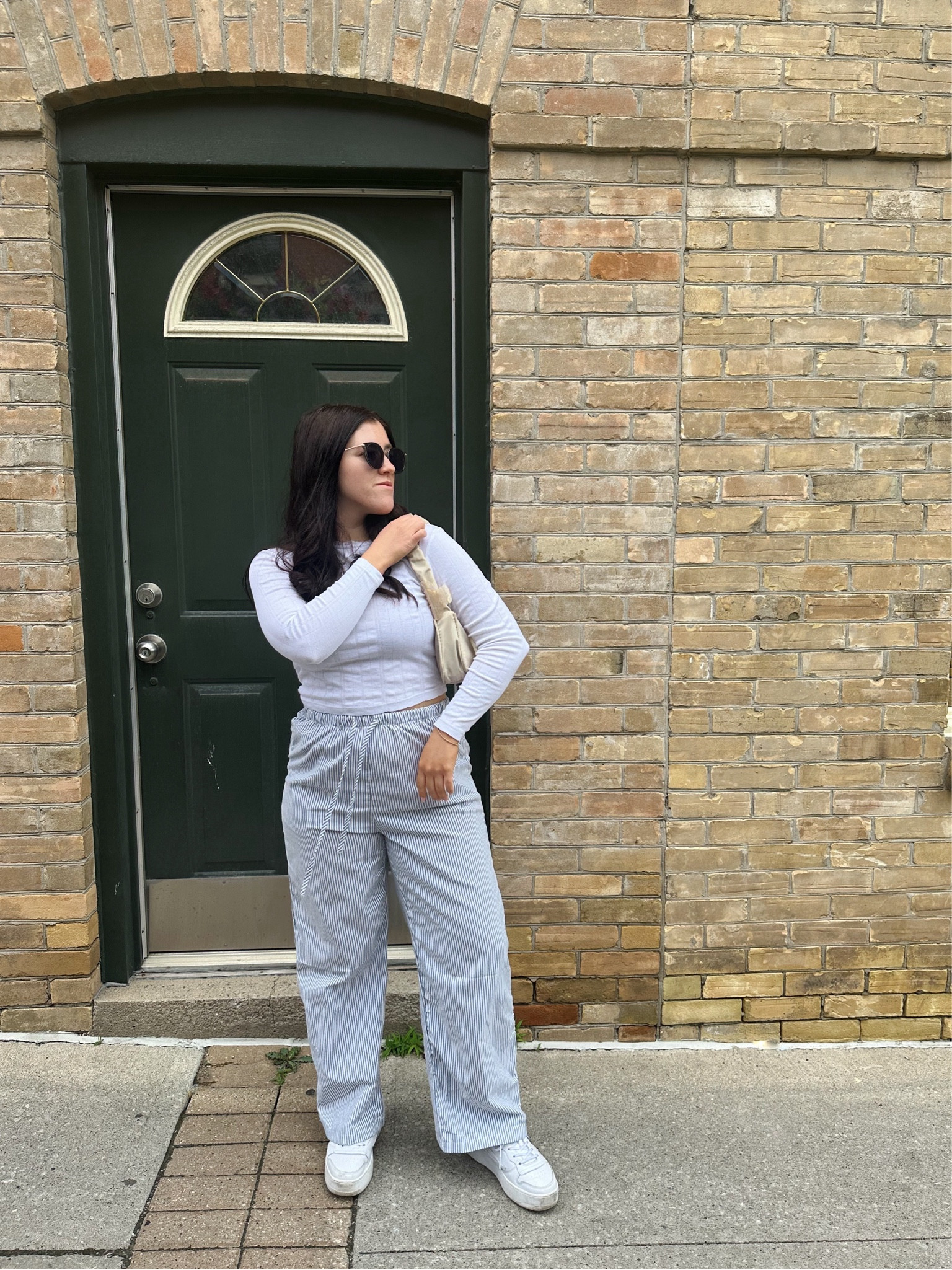 Loving striped pants for summer! Wore this outfit the morning of my birthday to the farmers market! 

#LTKcanada #LTKsummer #LTKmodest