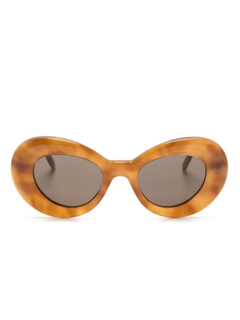tortoiseshell-effect round-frame sunglasses | Farfetch Global