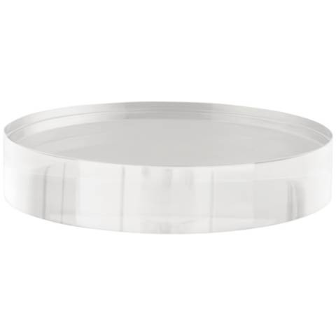 Round Acrylic 8" Wide Pedestal Lamp Riser | Lamps Plus