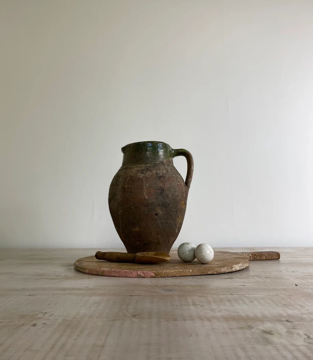Turkish Antique Oil Storage Vessel, Green Terracotta Stoneware Vintage Jar, Kitchen Earthenware | Etsy (UK)
