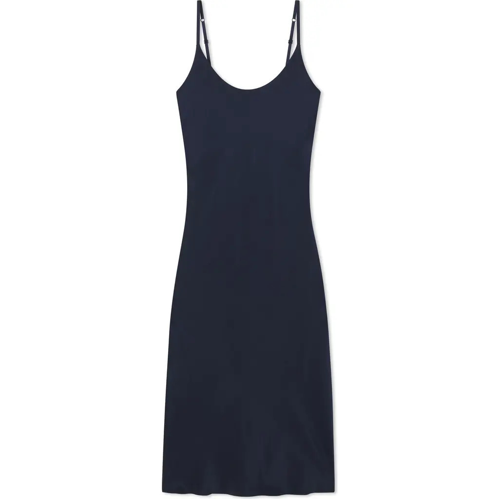 Lunya Washable Silk Slipdress Nightgown in Deep Blue at Nordstrom, Size Large | Nordstrom