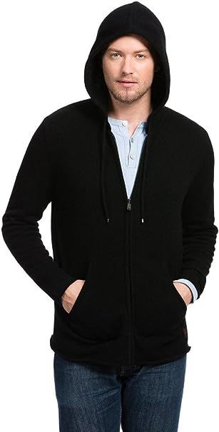 Citizen Cashmere Long Sleeve Zip-up Hoodies for Men - 100% Tibetan Yak Wool (Kangaroo Pockets) | Amazon (UK)