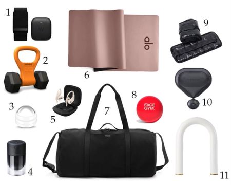 1. Whoop Fitness Tracker, $239
2. Kettle Gryp, $34
3. Cold Massage Roller Ball, $19.99
4. Theracup Portable Cupping Device, $149
5. Powerbeats Headphones, $179
6. ALO Yoga Mat, $89
7. Just In Case Duffle, $195
8. Face Gym, $33
9. UnWrap Wrist Weights, $55
10. Theragun Mini, $149
11. Barre, $149

#fitnessgifts #healthandwellness #healthgifts #giftguide #holidaygiftguide #holidaygiftideas #giftideas 

#LTKHoliday #LTKSeasonal #LTKfitness