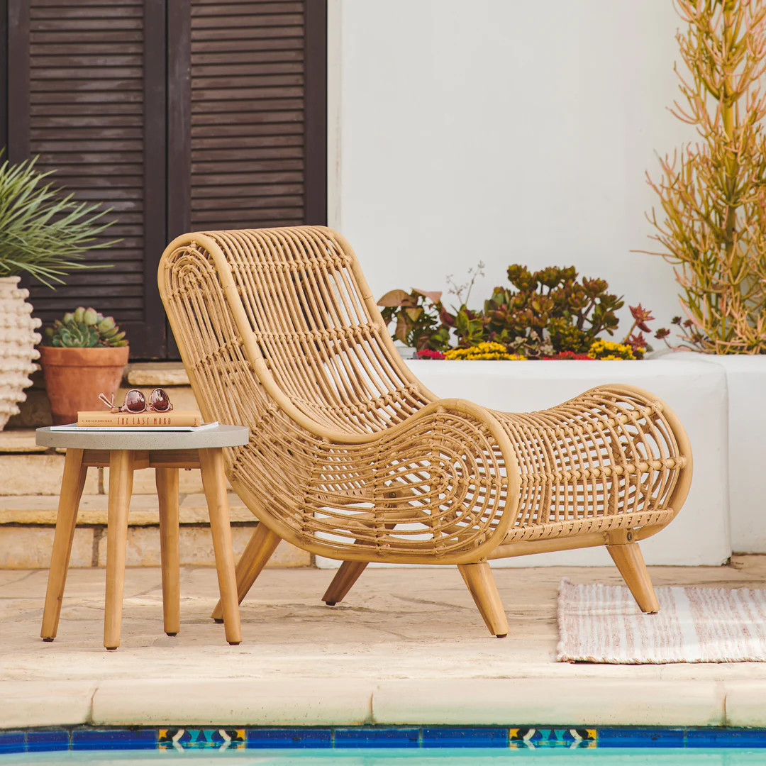Calova 28" Outdoor Lounge Chair - Resin Wicker | Article
