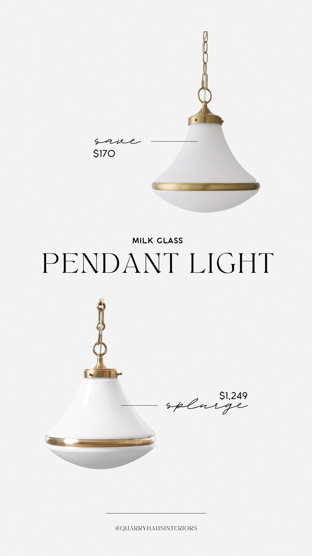 This milk glass pendant light look for less is SO good!

Budget friendly affordable kitchen pendant dining light fixture 

#LTKHome