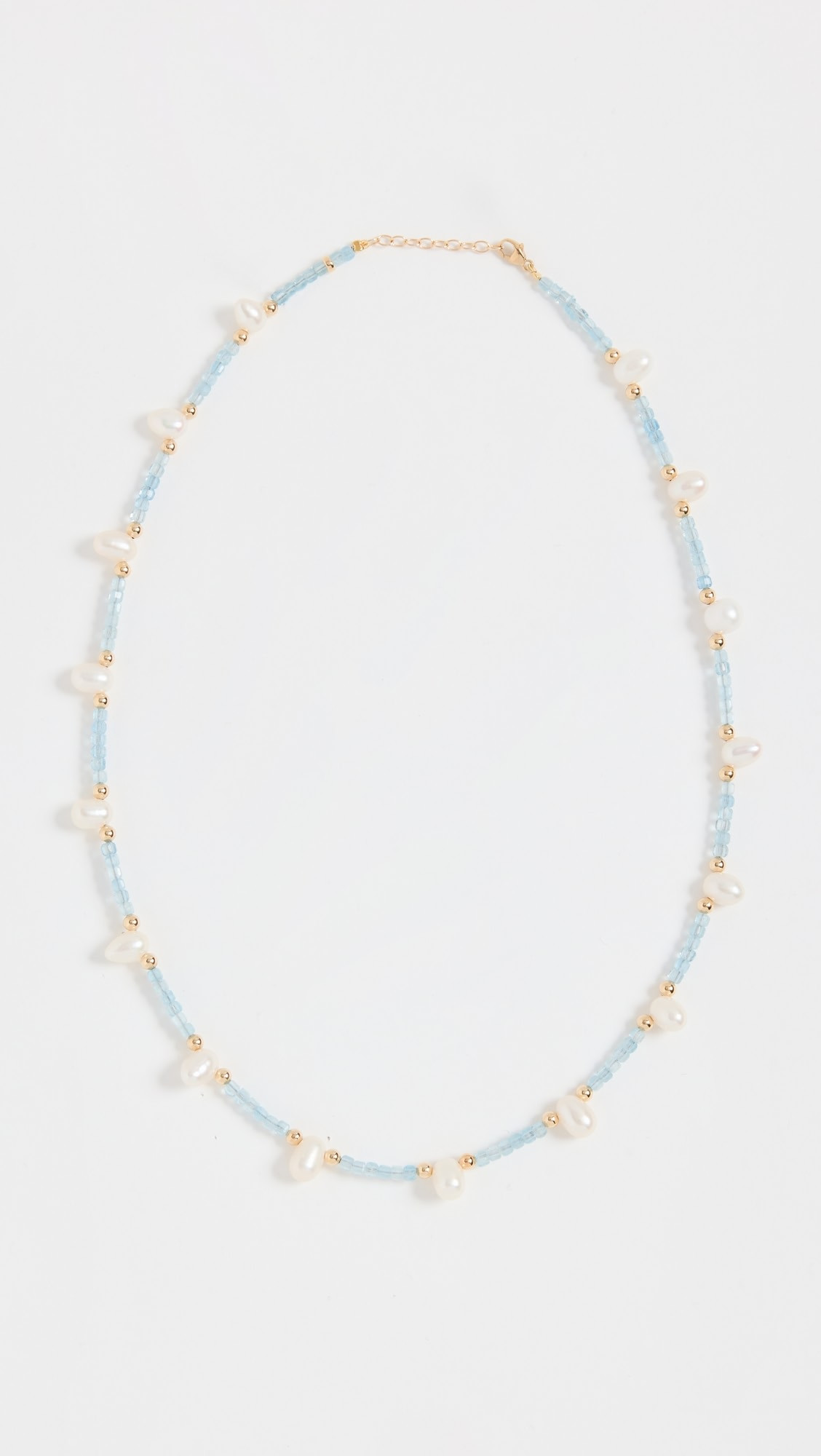 14k Aquamarine Pearl Gold Bead Necklace | Shopbop
