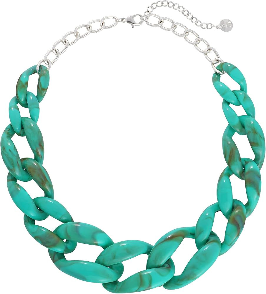 Coiris Statement Chunky Acrylic Chain Link Choker Necklace Fashion Women Collar Necklaces Acrylic... | Amazon (US)