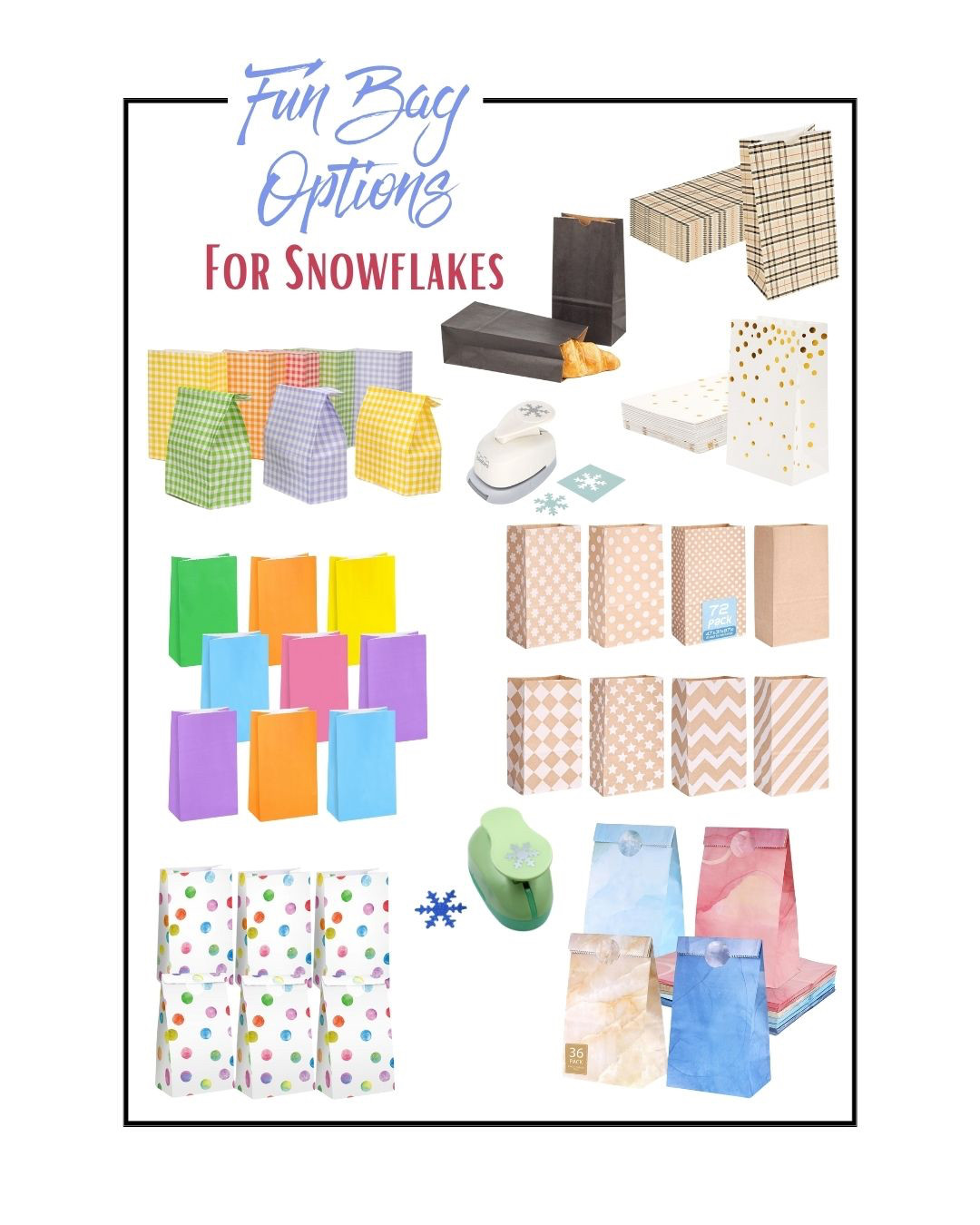 DIY paper snowflake are sure to fill your home with Christmas cheer! 

This quick & easy Christmas craft is perfect with a cup of coffee or with the kiddos.

All you need is scissors, glue and some fun bags for for your style and home. From serene watercolors, sparkling white and gold, to farmhouse beige and white, to sophisticated black or plaid, to bright and playful, here are loads of great options.


#christmascraft #christmascraftsupplies #christmasdecor #snowflakes 

 #LTKHoliday #LTKSeasonal #LTKHome