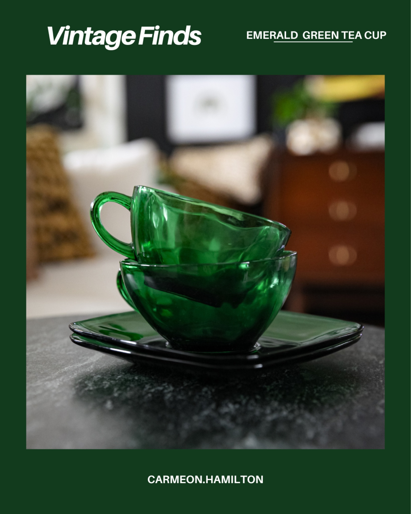 A highly requested vintage find! These Emerald Green Tea Cups are a favorite to use when I have my morning coffee. 

Vintage finds, rare finds, home decor finds, coffee cups, emerald greenn

#LTKFindsUnder50 #LTKHome