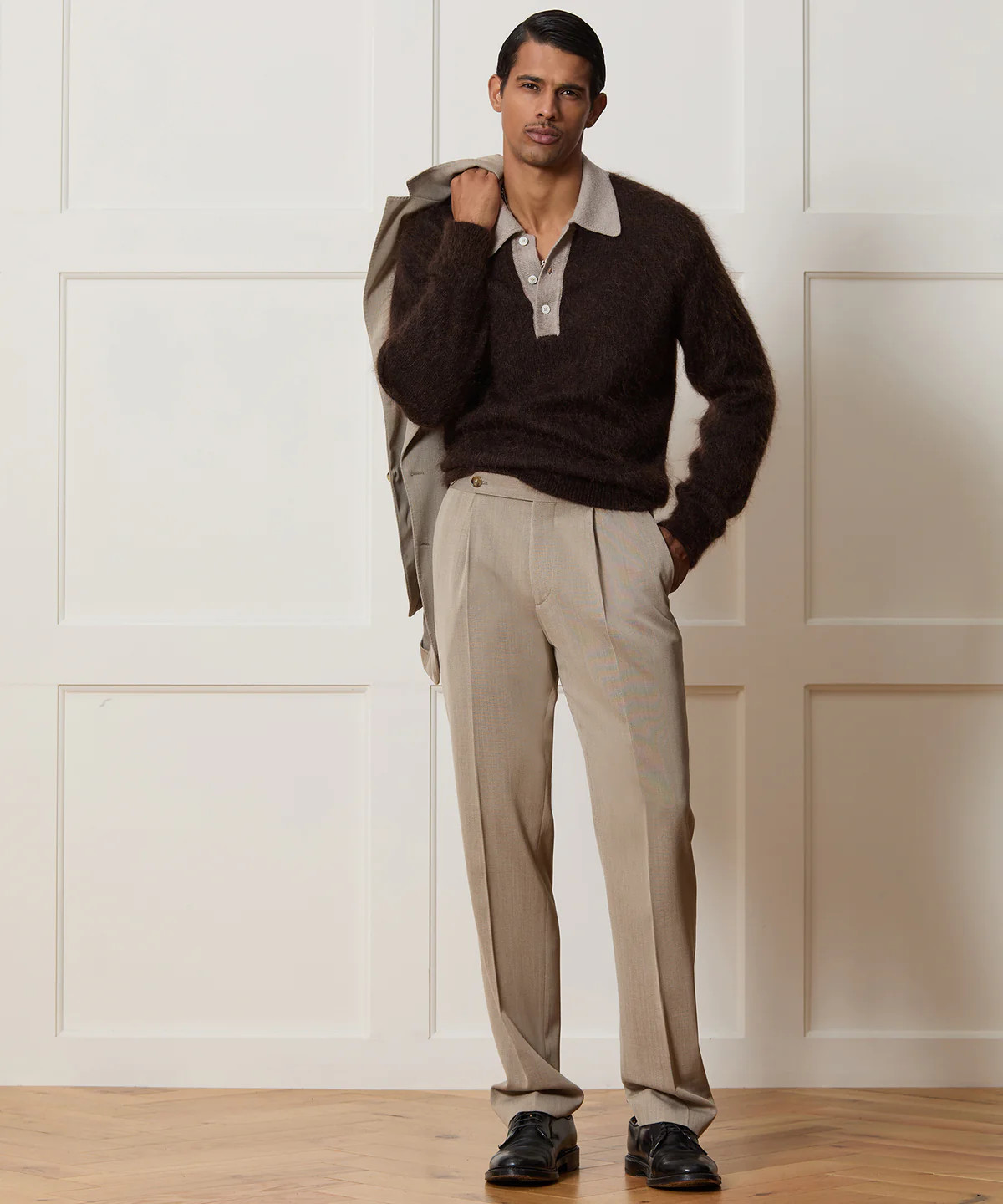 Italian Mohair Rugby Sweater Polo | Todd Snyder