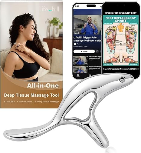 Trigger Point Massage Tool for Pain Relief Deep Tissue & Gua Sha, HSA Fascia Release Tools for Fu... | Amazon (US)