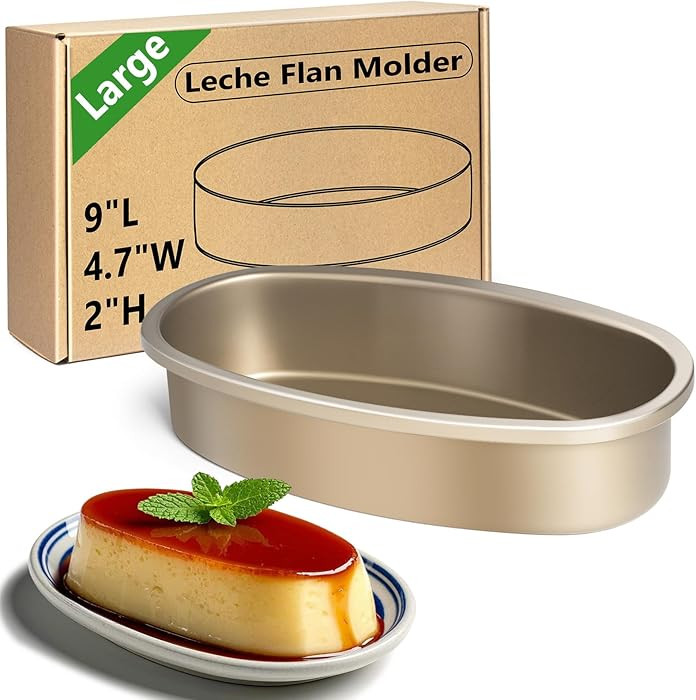 Kevenal Large Llanera Leche Flan Molder (9" L x 4.7" W x 2" H), Traditional Filipino Leche Flan M... | Amazon (CA)