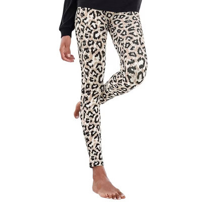 Women's Animal Print Lounge Leggings - LASCANA - Leopard Black Leopard Spot 0/2 | Target