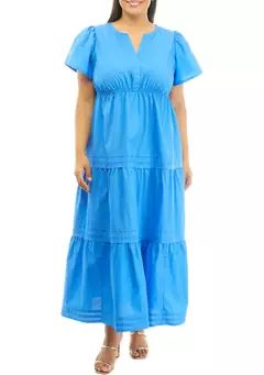 Plus Size Tiered Maxi Dress | Belk