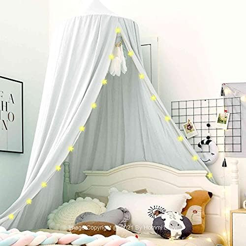 Hommi Lovvi Bed Canopy for Girls, Princess Canopy for Girls Bed, Nursery Crib Canopy for Kids Room D | Amazon (US)