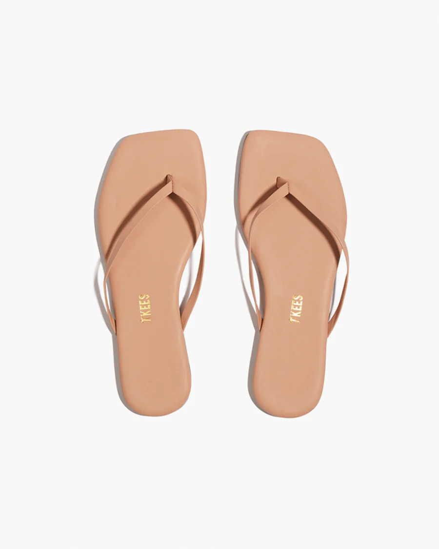 Square Toe Lily in Nude Beach - our exclusive take on our most sought-after flip flop | TKEES