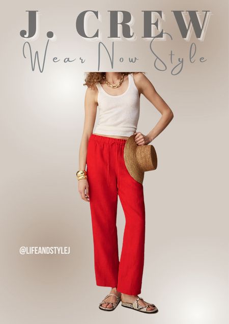 Whether you're strolling along the boardwalk or enjoying brunch with friends, these versatile pants will keep you looking chic and feeling comfortable. Pair them with a tucked-in blouse and sandals for a casual daytime look, or dress them up with a fitted top and heels for an evening out. The Soleil Pant in Linen, your new go-to for summer sophistication and comfort. 

#LTKover40 #LTKmidsize #LTKfindsunder100
