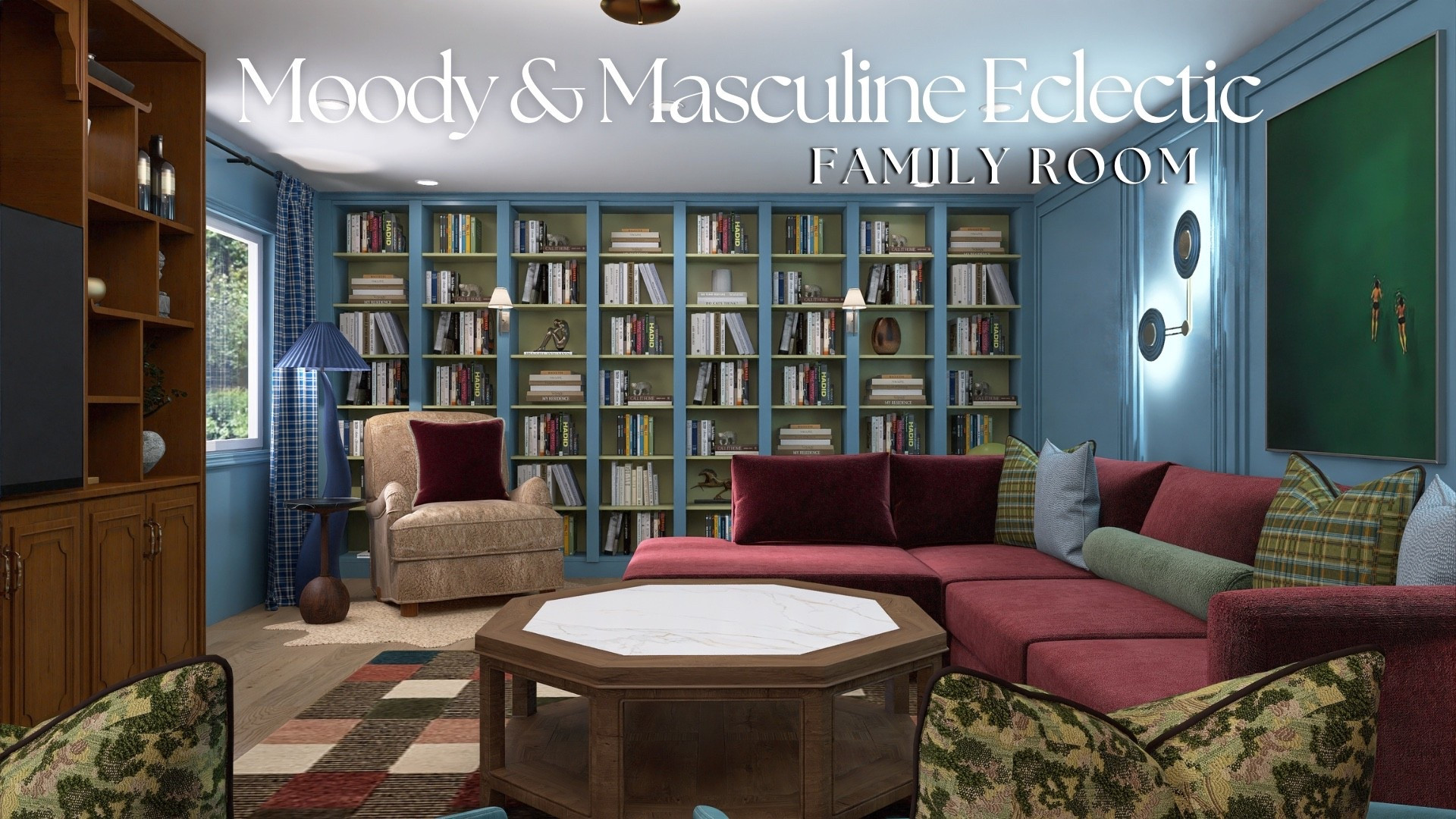 Designed by Jackie
Moody & Masculine Eclectic Family Room

#LTKmomlife #LTKSeasonal #LTKHome