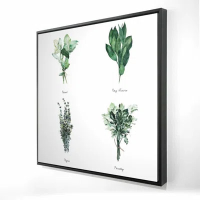 Floral & Botanical Fine Herbs Kitchen Canvas | Home Decor | Wayfair North America