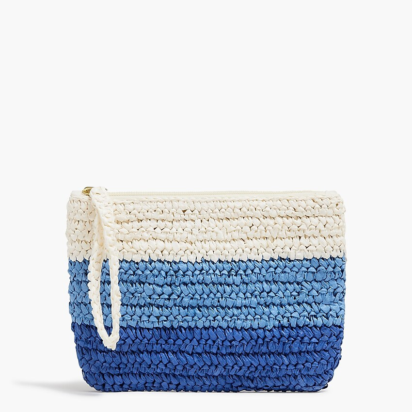 Striped straw wristlet | J.Crew Factory