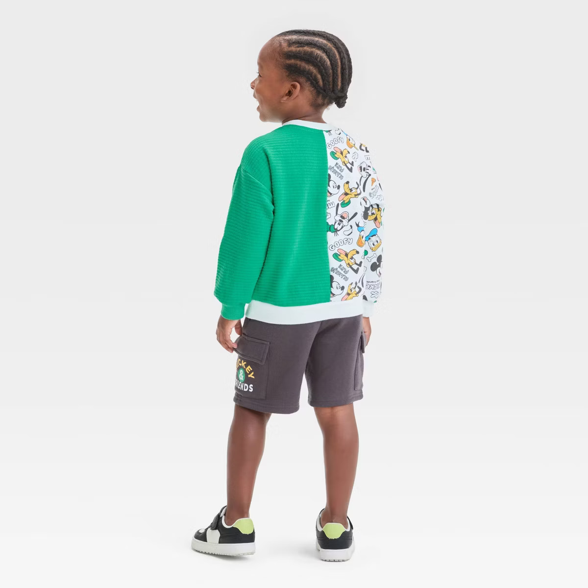 Toddler Boys' 2pc Disney Mickey Mouse & Friends Pullover Top and Shorts Bottom Set - Green | Target
