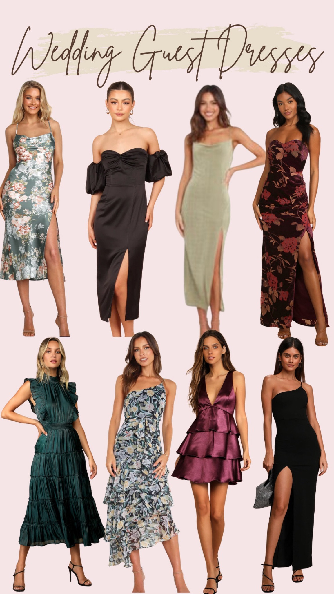 Fall wedding guest dress, wedding guest dress, cocktail dress, formal dress, black dress, maxi dress, midi dress, petite, tall, floral dress, fall floral dress, silk dress

#LTKstyletip #LTKwedding #LTKSeasonal