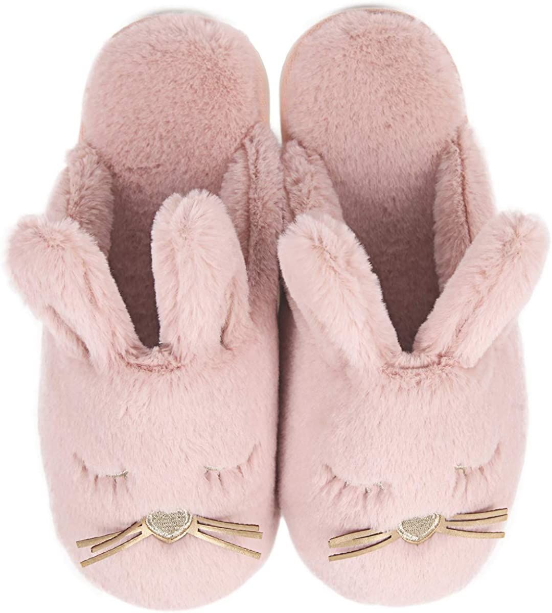 Caramella Bubble Bunny Slippers for Women Fuzzy Cute Animal Memory Foam Indoor House Slippers Eas... | Amazon (US)