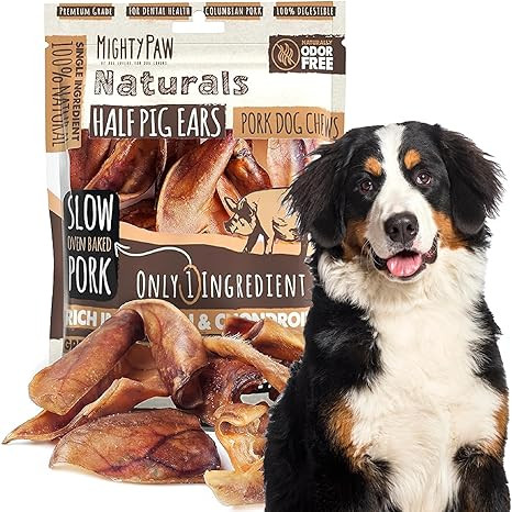 Mighty Paw Half Pig Ears for Dogs - All Natural, Single Ingredient Treats. Better Than Rawhide Pe... | Amazon (US)