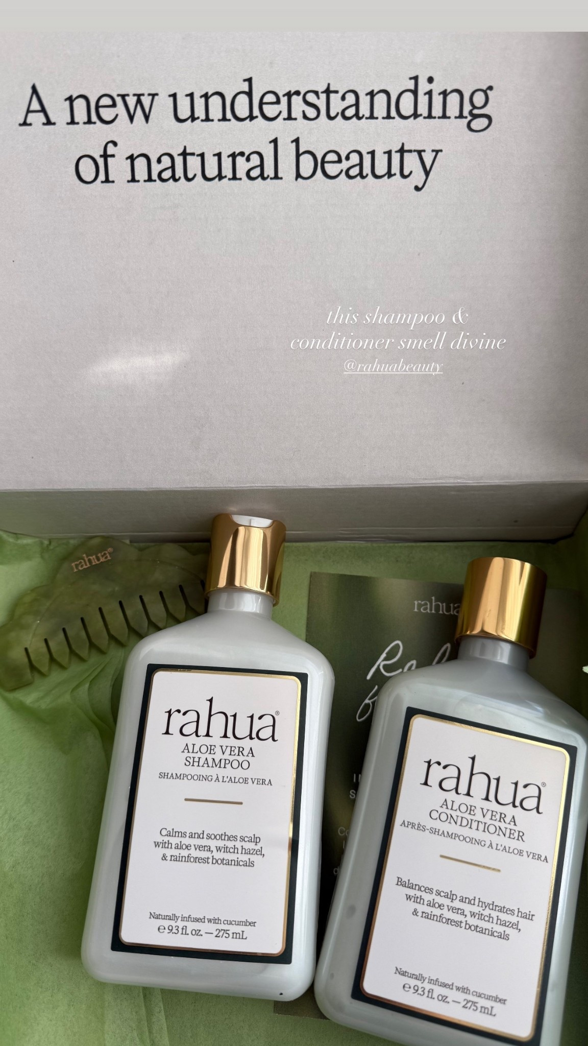 This shampoo and conditioner from rahua smells divine and is made with clean ingredients! 

#LTKStyleTip #LTKFindsUnder100 #LTKBeauty