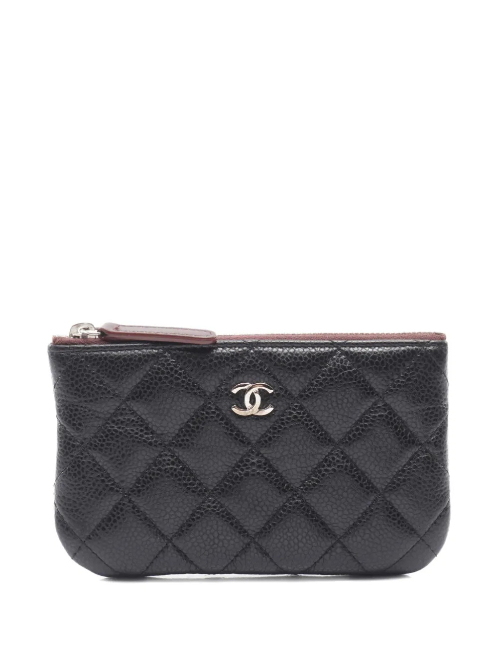 CHANEL Pre-Owned 2014 matelassé pouch - Black | Farfetch Global