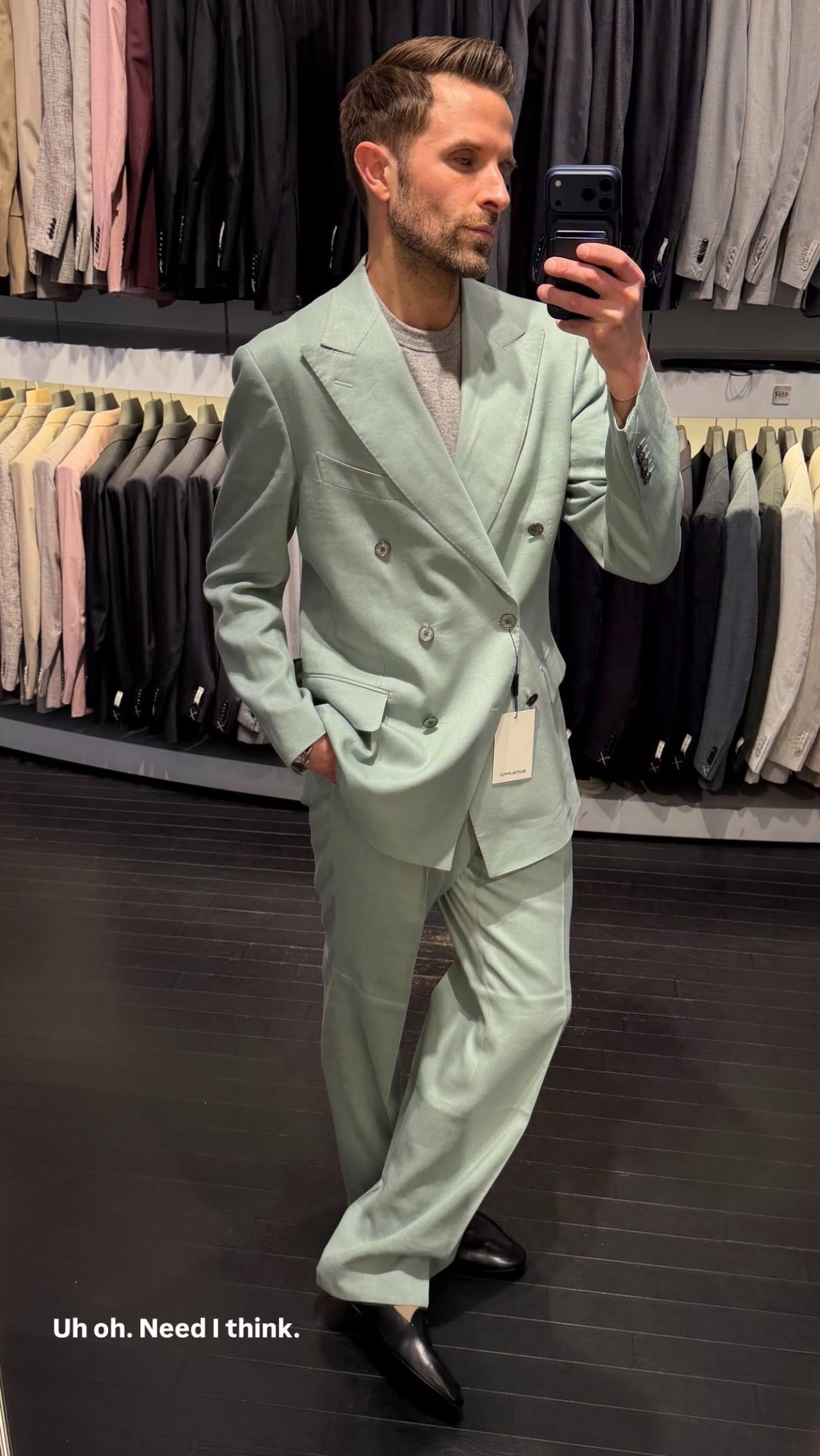 New color from suit supply and I’m officially convinced it’s a need…. so chic, so elevated, and somehow goes with everything. Linking it here for you — trust me on this one.

#LTKspringtrends #LTKWorkwear #LTKMens